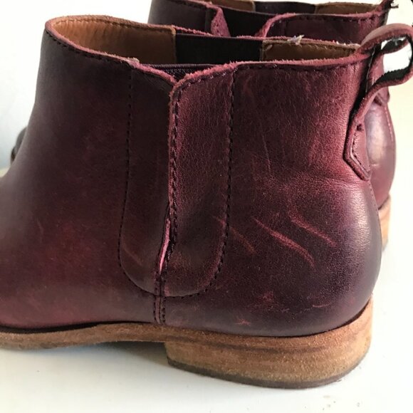 Kork Ease Burgundy Mindo Chelsea Ankle Boot Size 7.5 - Picture 7 of 11